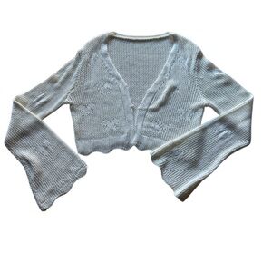 Cider White Knit Diaper Cover. Size L